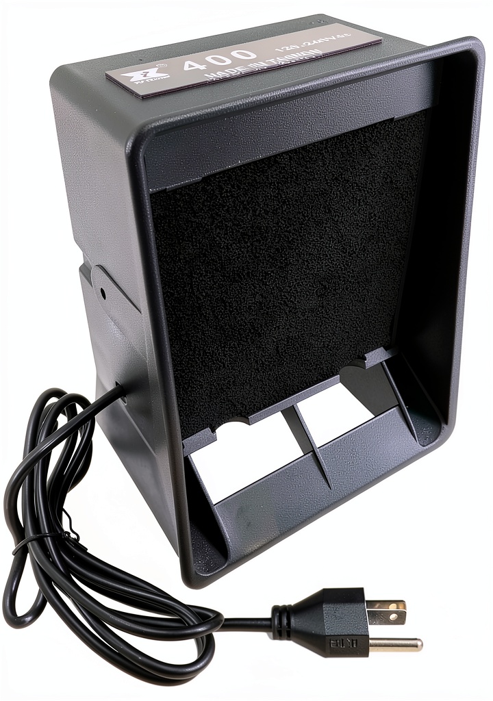 Xytronic fume extractor in a workshop setting