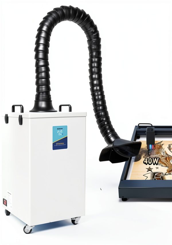 FumeClear FC2004 Fume Extractor Laser Engraving Triple-0