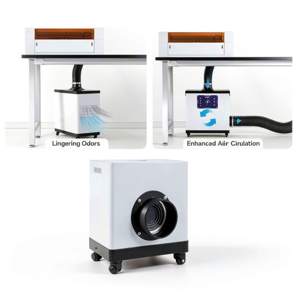 KQZ Fume Extractor Metal 210W for Labs Smoke-4