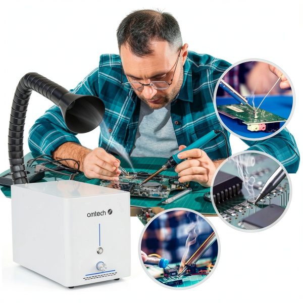 60W Fume Extractor OMTech with HEPA Filtration-5