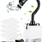 LVCHEN 120W Fume Extractor Aluminum DC 110V-0