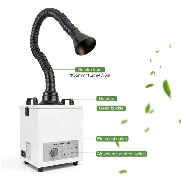 LVCHEN 120W Fume Extractor Aluminum DC 110V-3