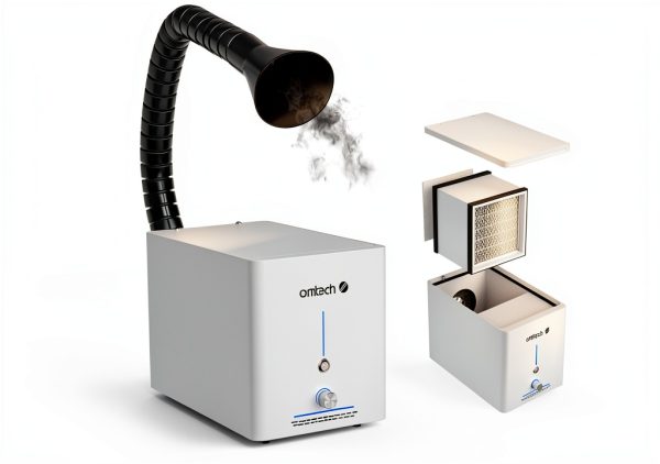 60W Fume Extractor OMTech with HEPA Filtration-0