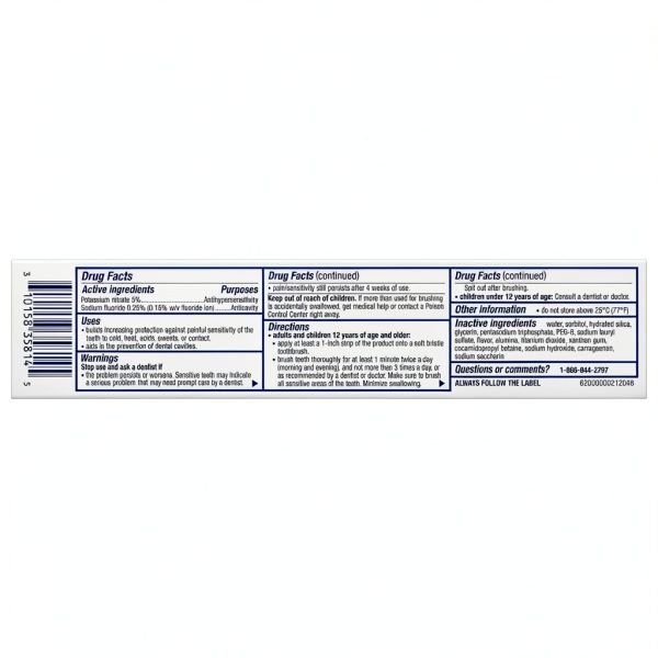 Sensodyne Clinical White Toothpaste 3.4 oz Stain Protector Enamel Safe-12