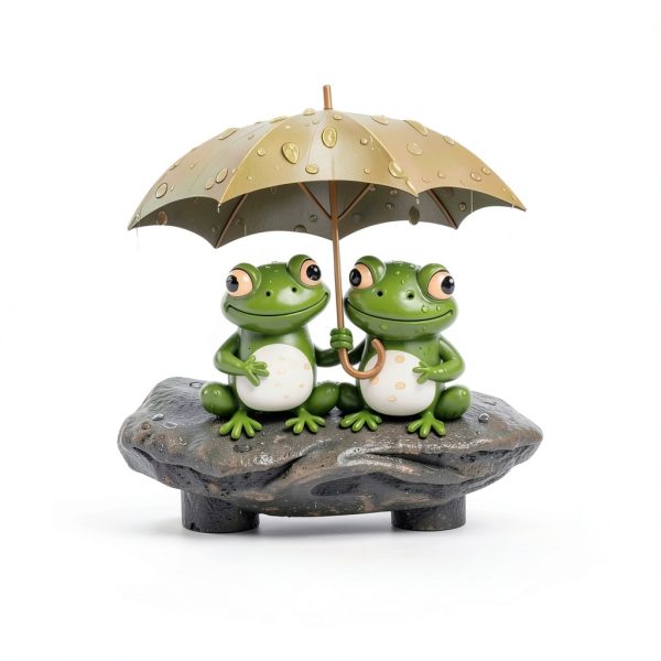 Frog Garden Stakes – 2D Frog Lawn Ornaments for Yard & Patio-3