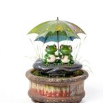 Frog Garden Stakes – 2D Frog Lawn Ornaments for Yard & Patio-0