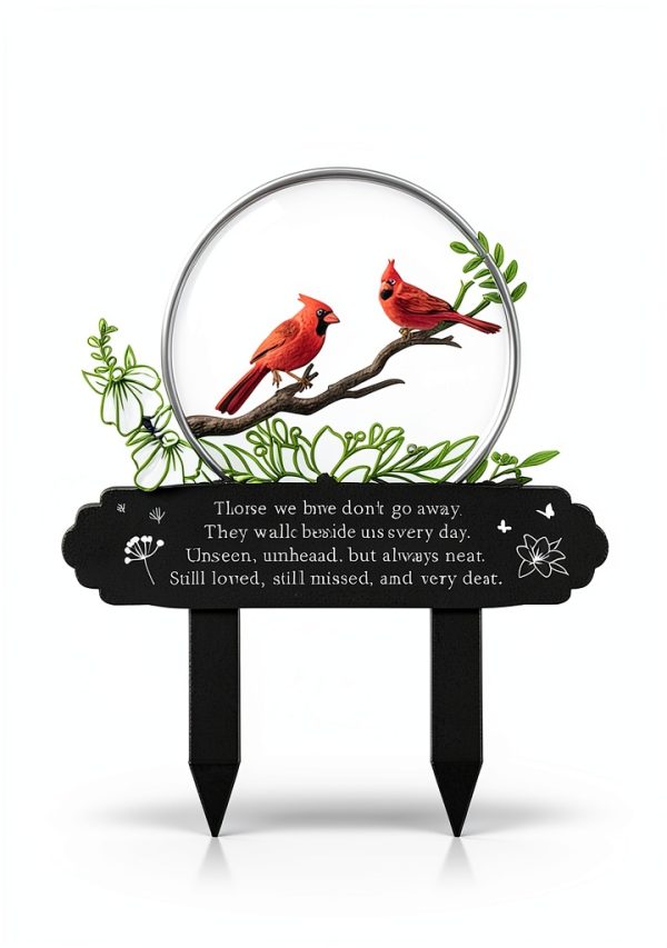 Cardinal Grave Decorations Rngmsi Metal Stakes 13x12in DoubleSided-1