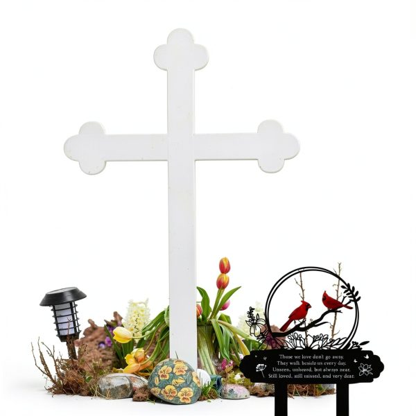 Cardinal Grave Decorations Rngmsi Metal Stakes 13x12in DoubleSided-3