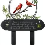 Cardinal Grave Decorations Rngmsi Metal Stakes 13x12in DoubleSided-0