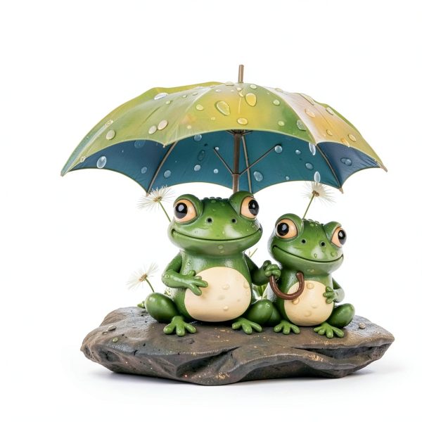 Frog Garden Stakes – 2D Frog Lawn Ornaments for Yard & Patio-4