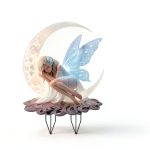 Acrylic Fairy Garden Stake Bohemian Moon Weatherproof Outdoor Decor-0